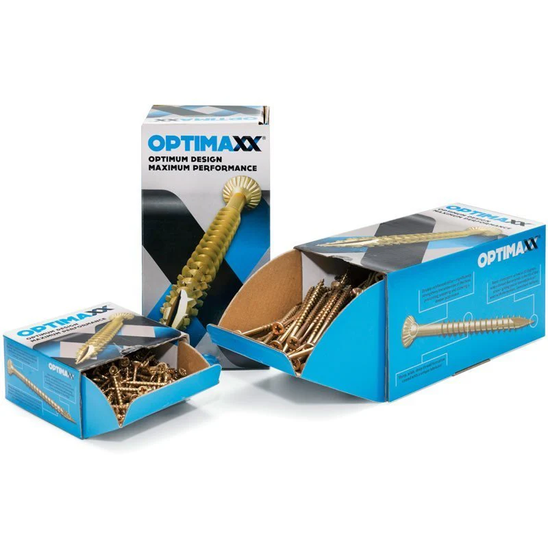 Optimaxx Box of 200 Woodscrews Various sizes - Image 8